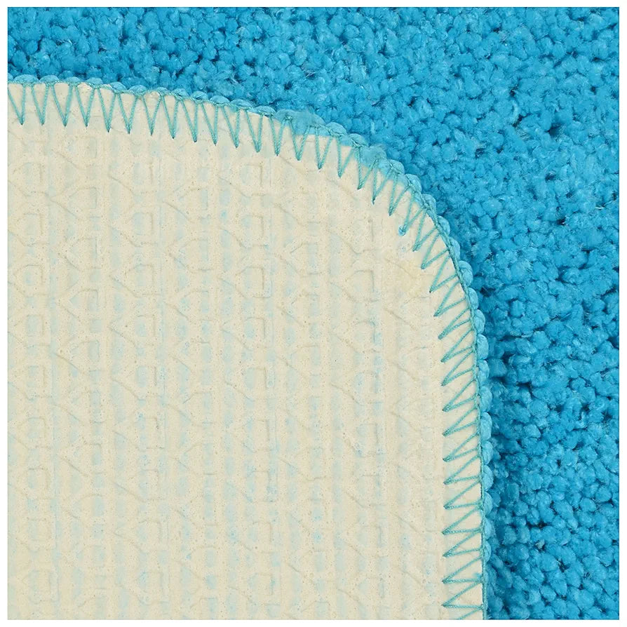 SARAL HOME EASY LIVING Saral Home Microfiber Anti-Skid Rectangular Bath Mat Pack Of 2 