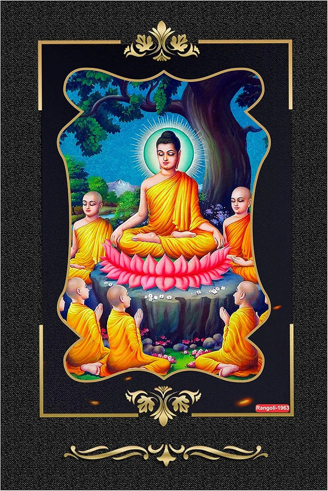 Rangoli MDF Wall Stick Decorative Panel 12x18 Wall Art for Home, Living Room, Bedroom, Office & Decoration. P-1, Design-15