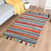 The Home Talk Handmade Cotton Carpets Tribal Contemporary Decorators Area Rugs Denim Blue
