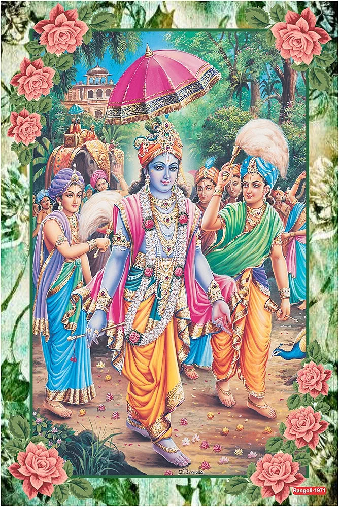 Rangoli MDF Wall Stick Decorative Panel 12x18 Wall Art for Home, Living Room, Bedroom, Office & Decoration. P-1, Design-23