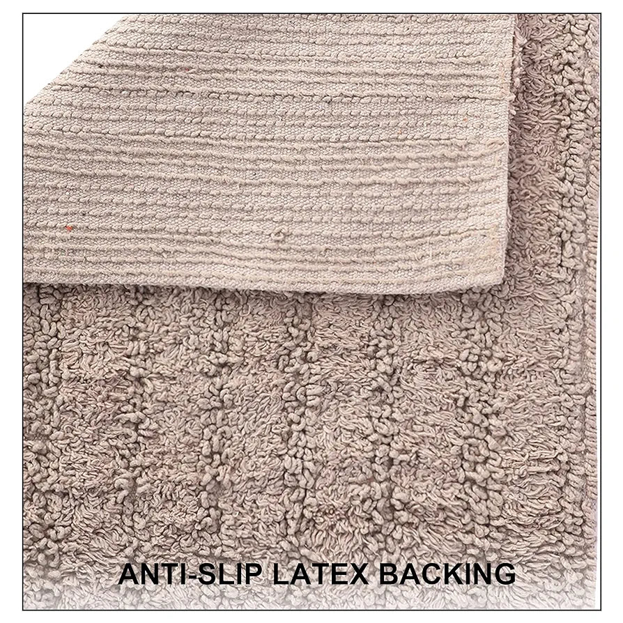SASHAA WORLD Super Absorbent Non Slip BathMat | Bathmat for Living Room, Bathroom, Kitchen, Bedroom, Indoor & Outdoor | Brown Bathmat | 40 x 60 cm, Pack of 1