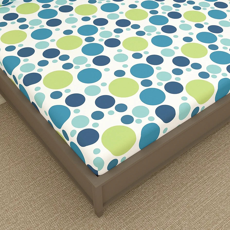 Divine Casa 100% Cotton 144 TC Bedsheet for Double Bed King Size Bedsheet with 2 Pillow Covers 