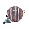 Astrid Handmade Macrame Flap Over Sling Bag For Girls And Women Colour Prismatic Brownish Textured