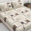 Dreamscape Microfiber Wrinkle & Fade Resistant Double Bedsheet with 2 Pillow Covers Desert Sand
