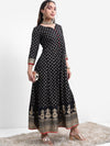 Vishudh Women Ethnic Motifs Printed Cotton Anarkali Kurta