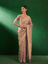 Sangria Floral Woven Design Banarasi Saree