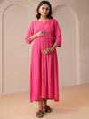 Anayna Fit & Flared Maternity Ethnic Dresses