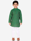 Pro Ethic Style Developer Boys Green Kurta with Churidar