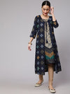 AKS Couture Ethnic Motifs Printed Kurta With Jacket