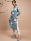 Vishudh Winter Floral Printed Kurta