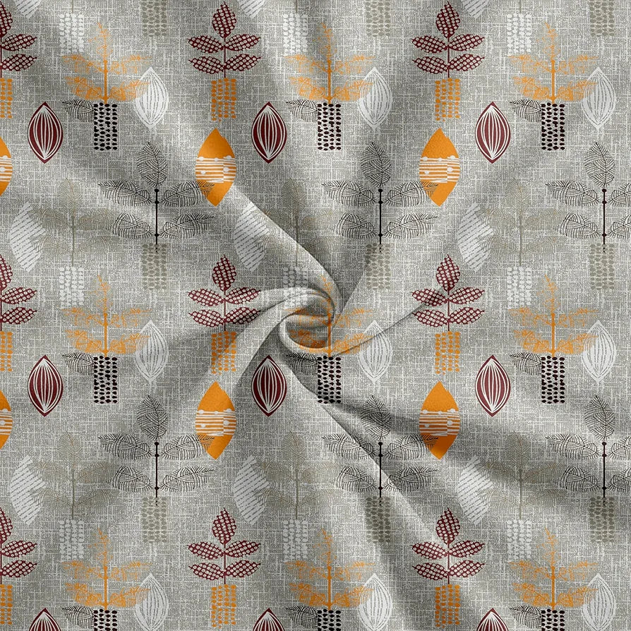 Trance Home Linen Pure 100% Cotton 144TC Printed King Fitted Bedsheet with 2 Pillow Covers 