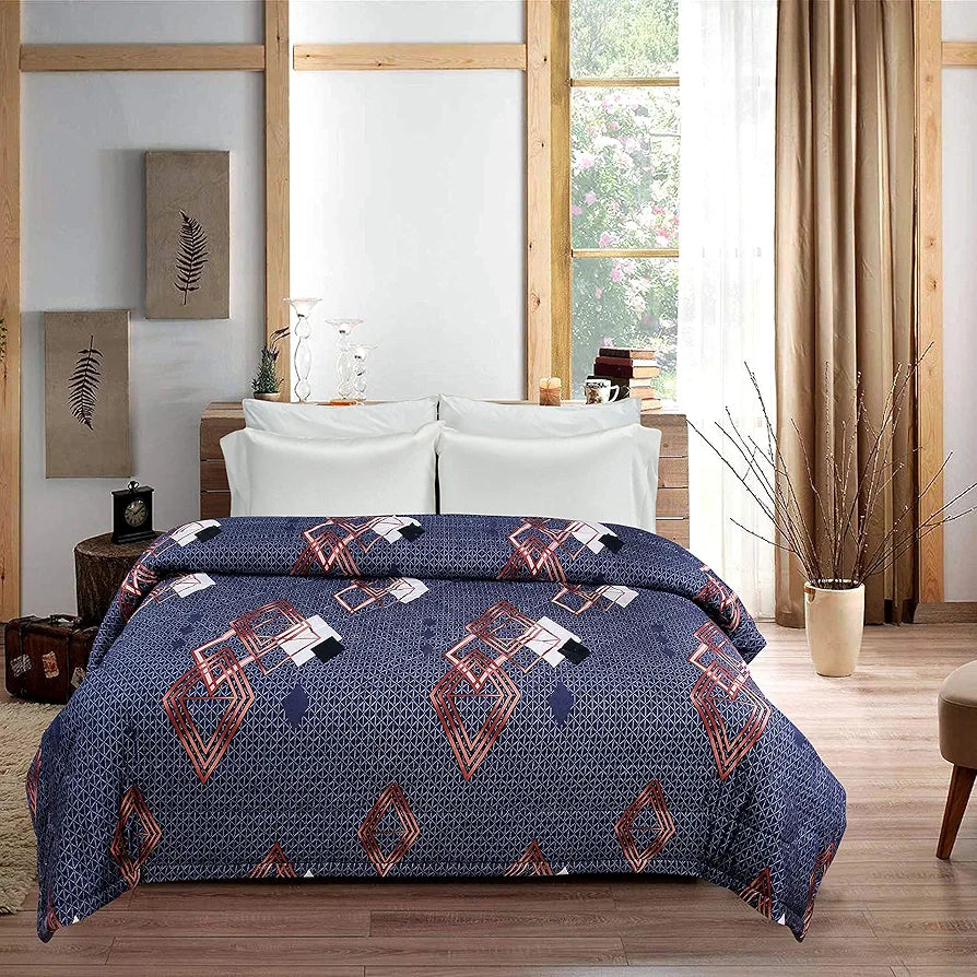 BSB HOME Super Soft Glace Cotton Microfiber Filling 220 GSM King Size Hot and Warm Blanket for Winter , Double | TC - 260