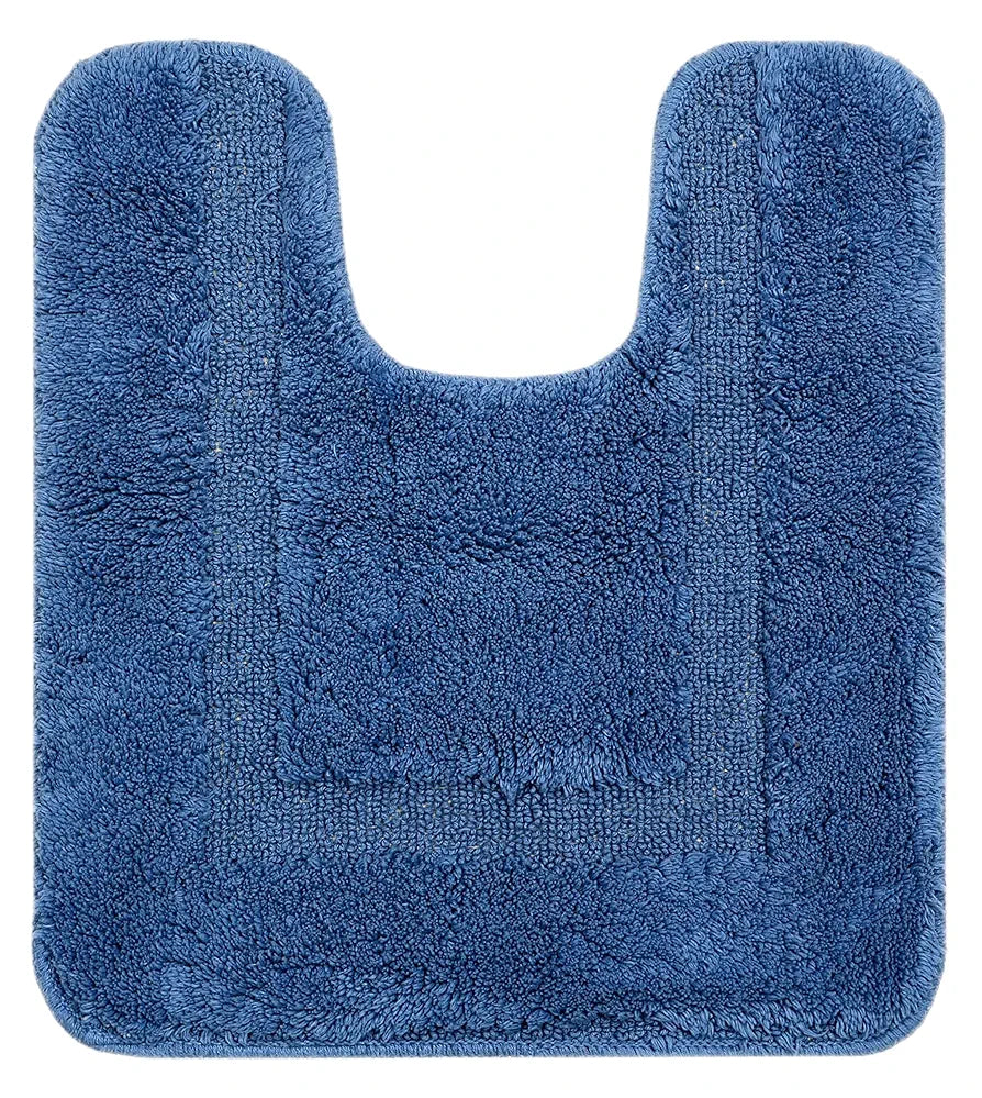 Saral Home Cotton Anti Slip Bathmat Set with Contour | Soft & Super Absorbent Mats for Shower | Washable, Non-Slip & Quick-Drying Mats for Home/Kitchen/Office | Pack of 2 