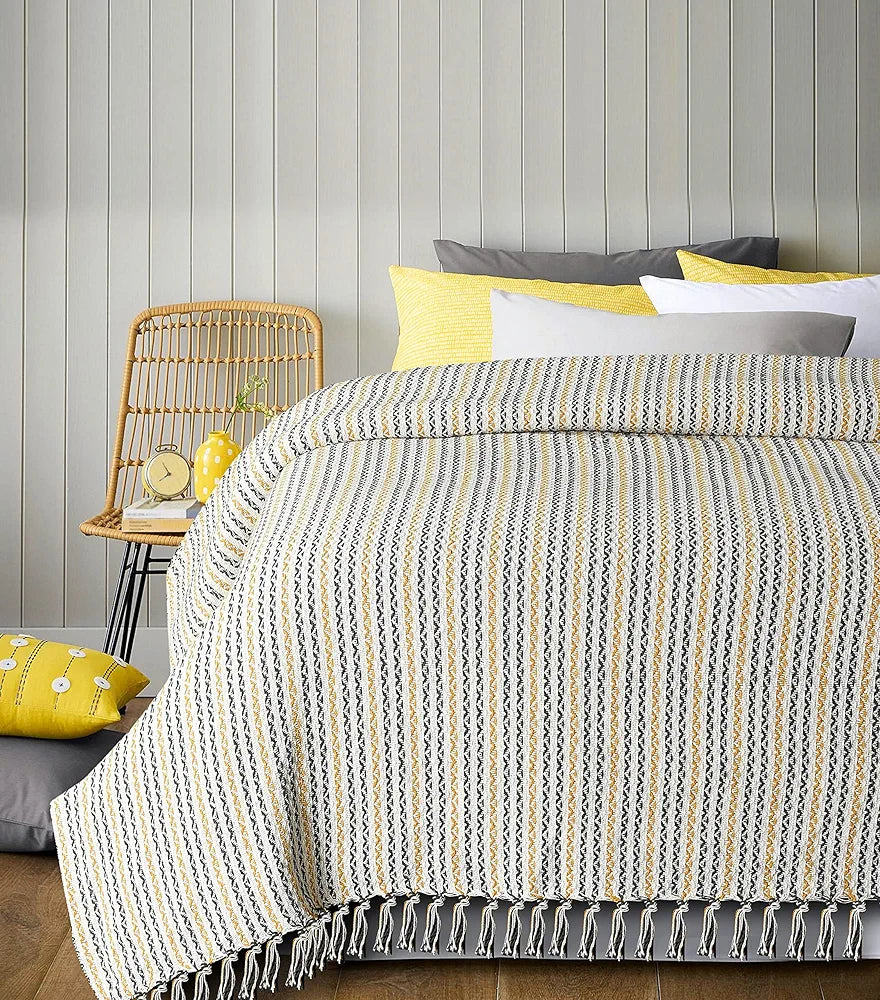 SASHAA WORLD Striped Super Soft & Breathable Throw Blanket | Throw Blanket for Living Room, Bed, Sofa & Chair | Multi Throw Blanket | 80 x 60 inch