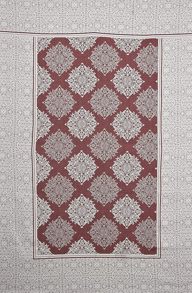 Fresh From Loom Reversible Cotton Bed Sheet Set - Single Bedsheet, Hypoallergenic, Wrinkle Free 300 TC Bedsheet with 1 Pillow Covers 