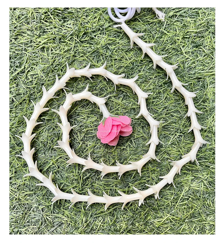 SPHINX Artificial rajnigandha Buds Rose Strings for Home Function Festive Decor Wedding haldi Ceremony Pooja Housewarming Decorations Approx 2.5 ft Height - 