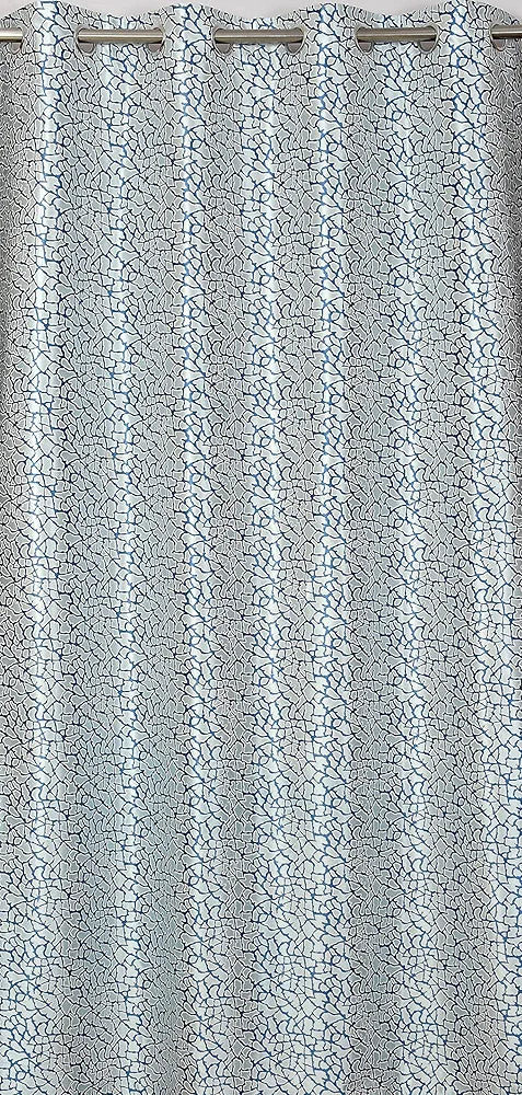 Homefab India 2 Piece Polyester Eyelet Long Door Curtain - 9 feet, Blue, Room Darkening Curtains