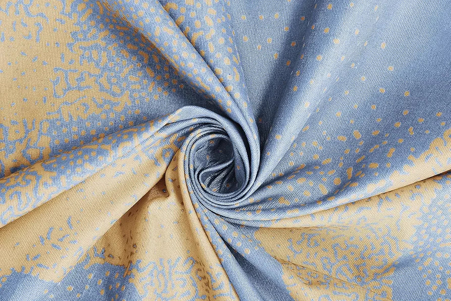 HOMEKART Cotton Elastic Fitted Printed Bedsheets with 2 King Size Pillow Covers Double Bed with All Around Elastic Supersoft Size - 72 x 78 +10 inches Weaves Print Silver and Beige - 220 tc