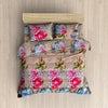 Homefab India 160 TC Polycotton Double Bedsheet with 2 Pillow Covers Floral Multicolor6