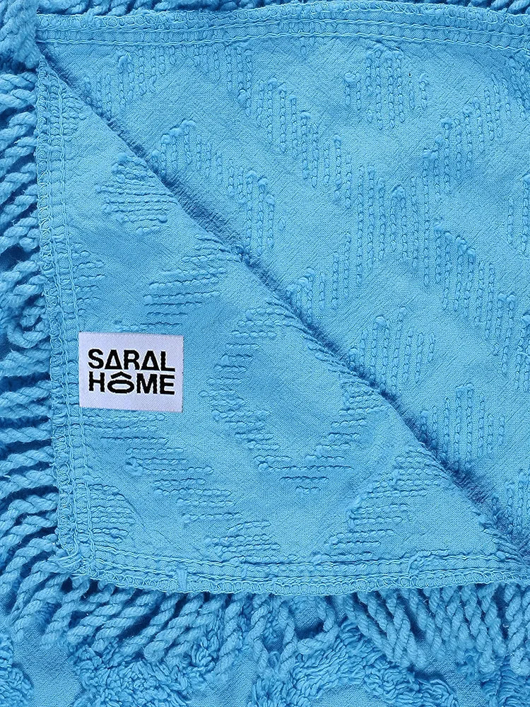 Saral Home Soft Cotton 3 Seater Sofa Cover Throw | Sofa Cover for Living Room | Sofa Slipcovers | Thick and Soft Sofa Cover 