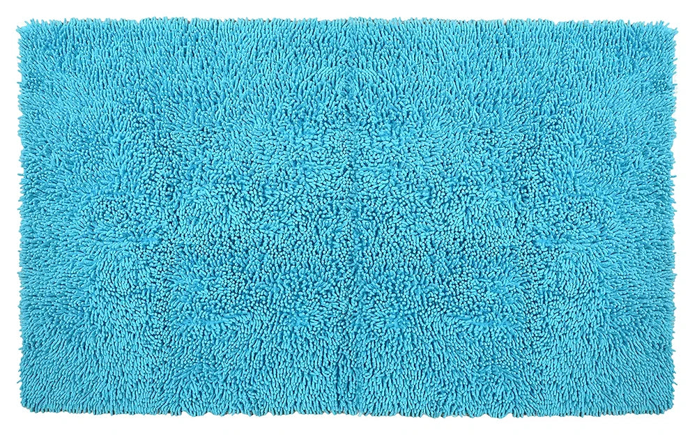 SARAL HOME EASY LIVING Saral Home Cotton Shaggy Anti-Skid Rectangular Carpet 