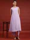 Anayna Women Pure Cotton Regular A Line Kurta & Trousers Set