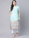 Ahalyaa Women Floral Printed Gotta Patti Kurta