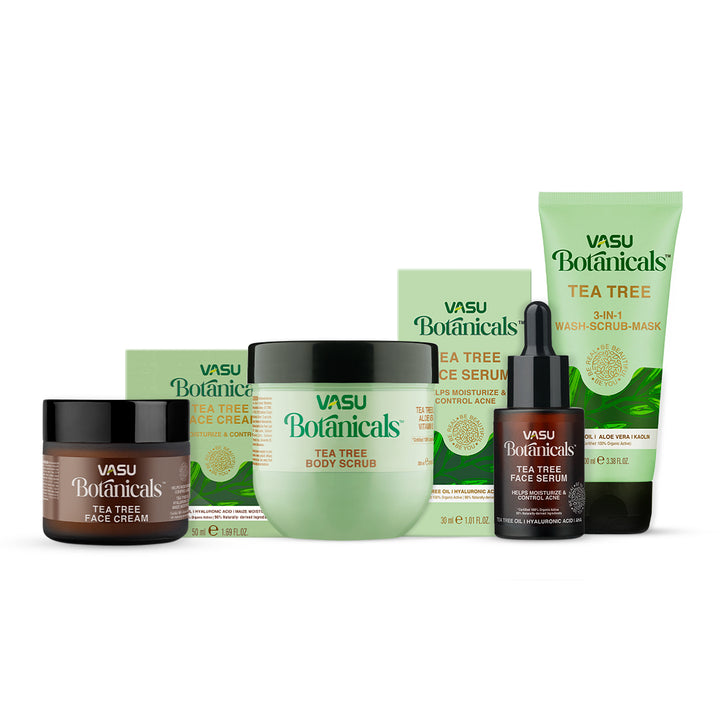 Vasu Botanicals Tea Tree Kit For Acne & Pimple - Helps to Control Acne ...