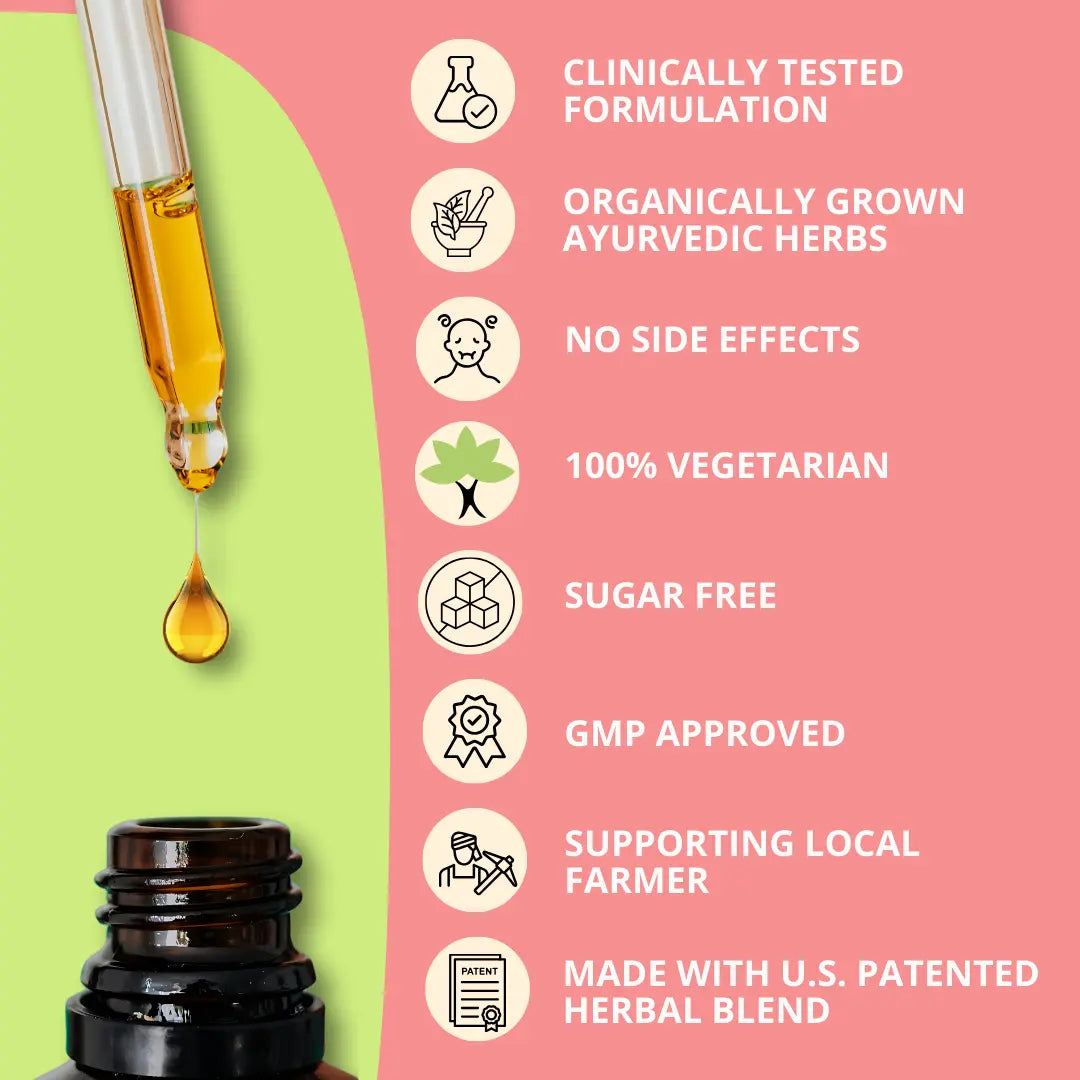 Brainify Drops – Clinically Tested Ayurvedic Formula for Kids’ Brain Health (2-16 Yrs) | No Added Sugar & Preservatives - 30ml