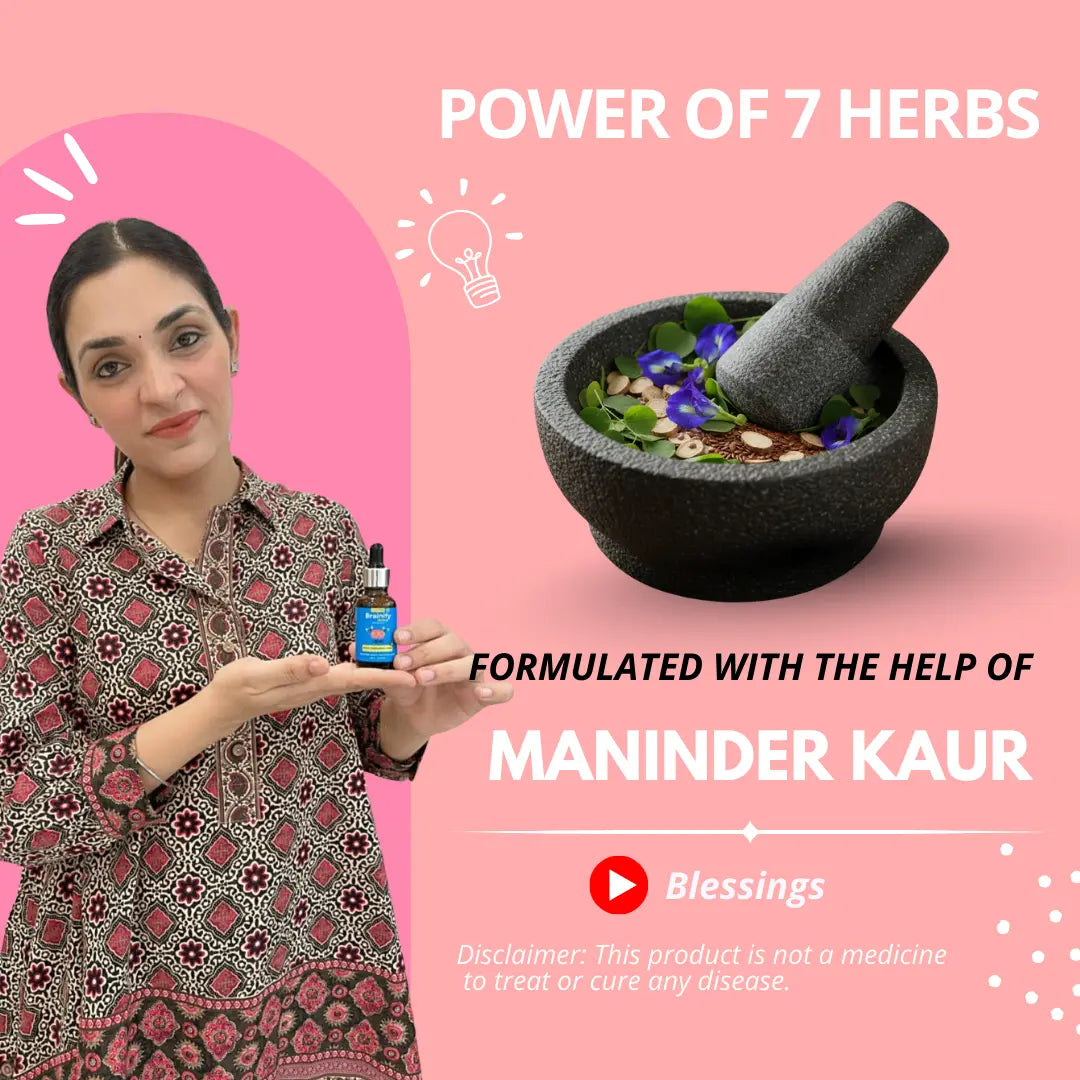 Brainify Drops – Clinically Tested Ayurvedic Formula for Kids’ Brain Health (2-16 Yrs) | No Added Sugar & Preservatives - 30ml