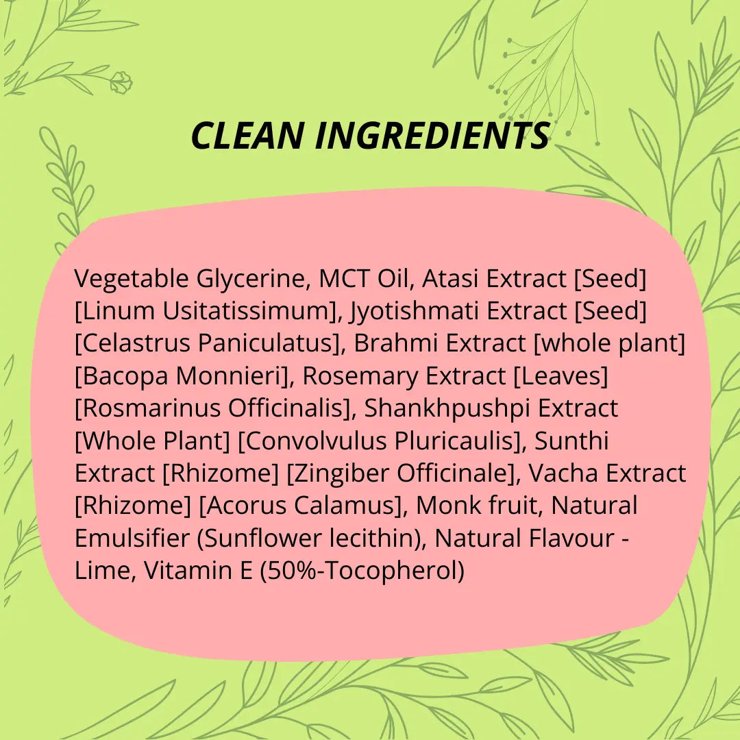 Brainify Drops – Clinically Tested Ayurvedic Formula for Kids’ Brain Health (2-16 Yrs) | No Added Sugar & Preservatives - 30ml