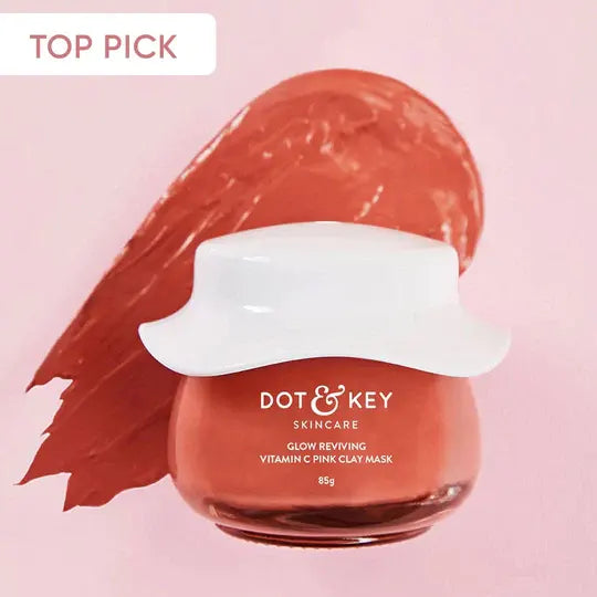 Dot & Key Glow Reviving Vitamin C Pink Clay Face Mask 85 gms Swadesii