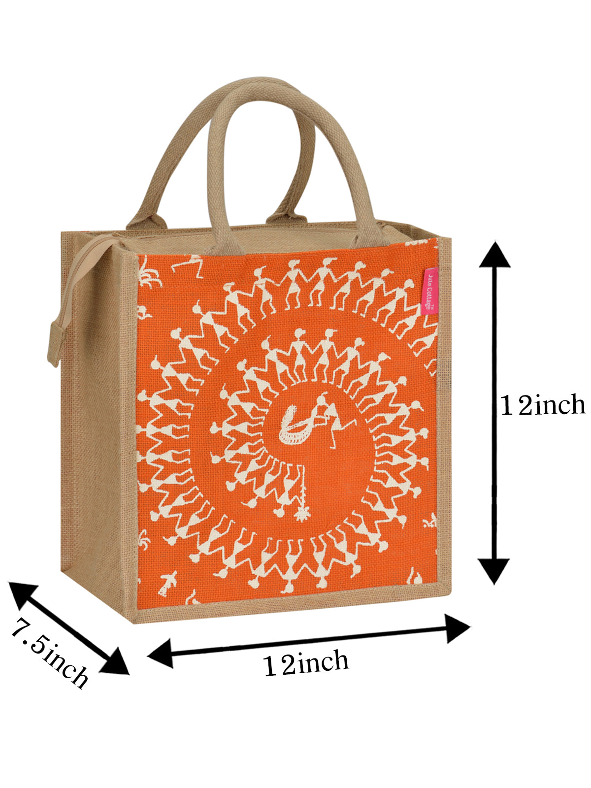12 X 12 X 7.5 - WARLI ZIPPER LUNCH (B-210-ORANGE)