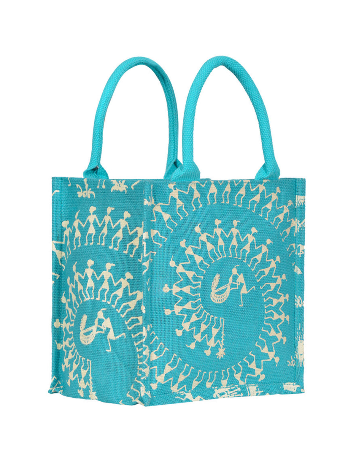 10 X 10 X 7 - ZIPPER WARLI BAG ZIPPER LUNCH (B-096-BLACK)