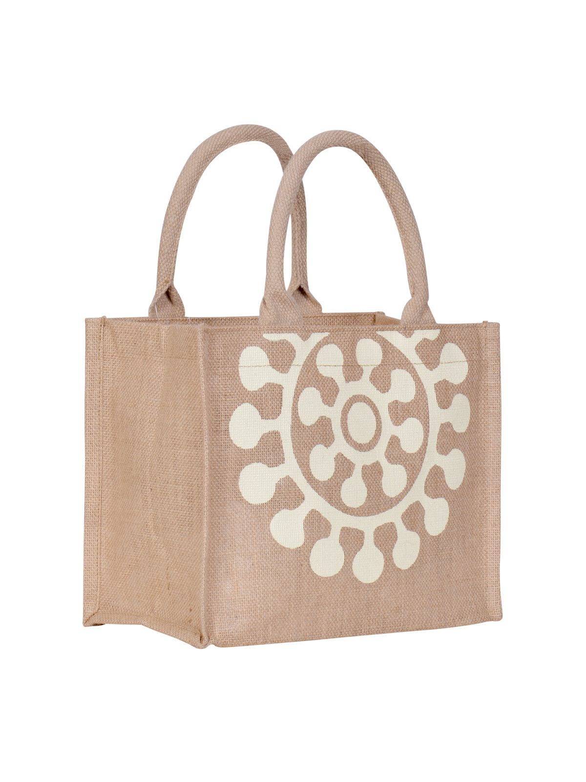 9 X 12 X 6 - PRINTED ZIPPER LUNCH BAG (B-132-MAROON)