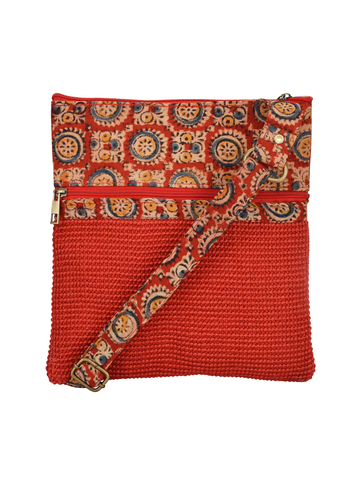 JUTE COTTAGE DOBBY SLING BAG MEDIUM, SUSTAINABLE, ECO-FRIENDLY, 100% GENUINE, STYLISH JUTE BAG (NATURAL 11X9)
