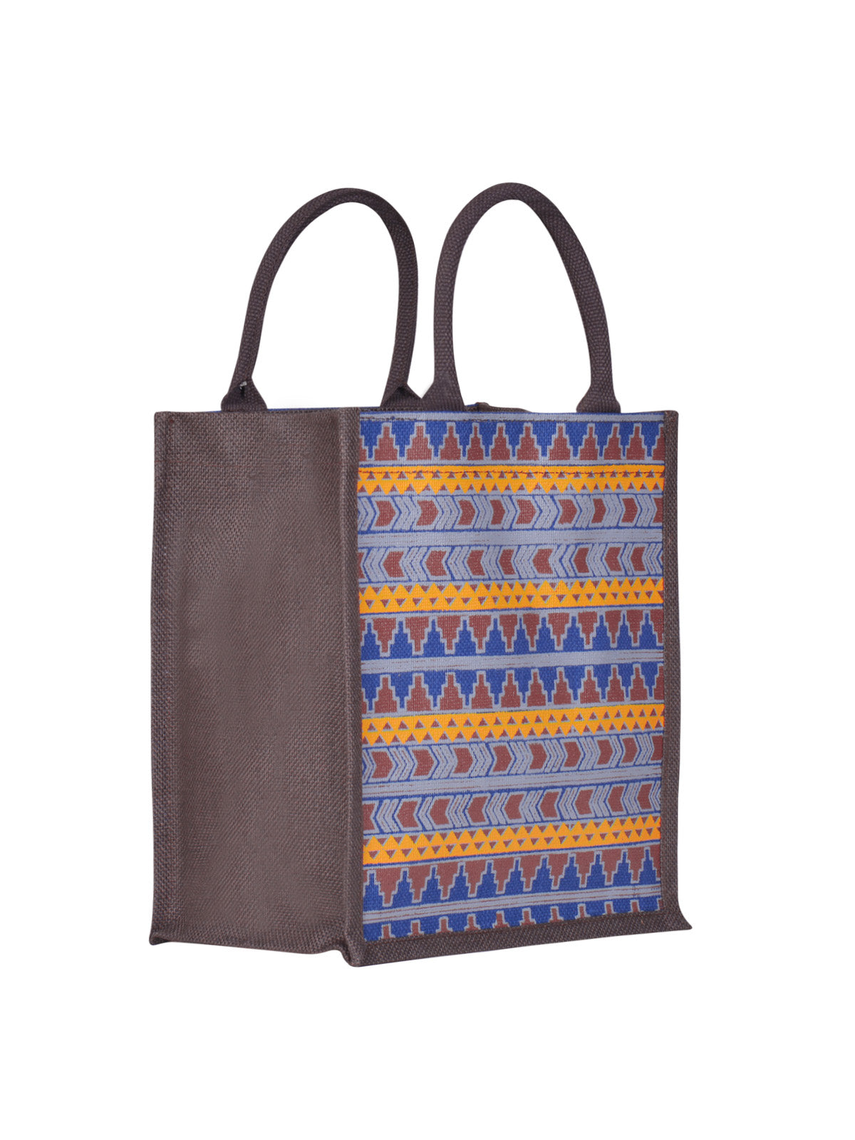 13 X 11 X 7 - AZTEC PRINT LUNCH BAG (B-064-GREEN)