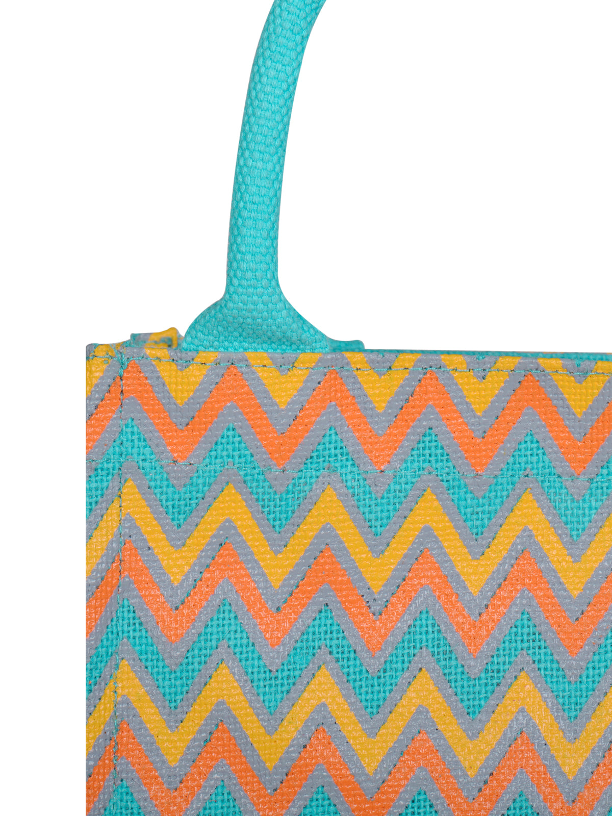 9 X 8 X 6 - ZIGZAG MULTICOLOUR (B-156-TURQUOISE BLUE)