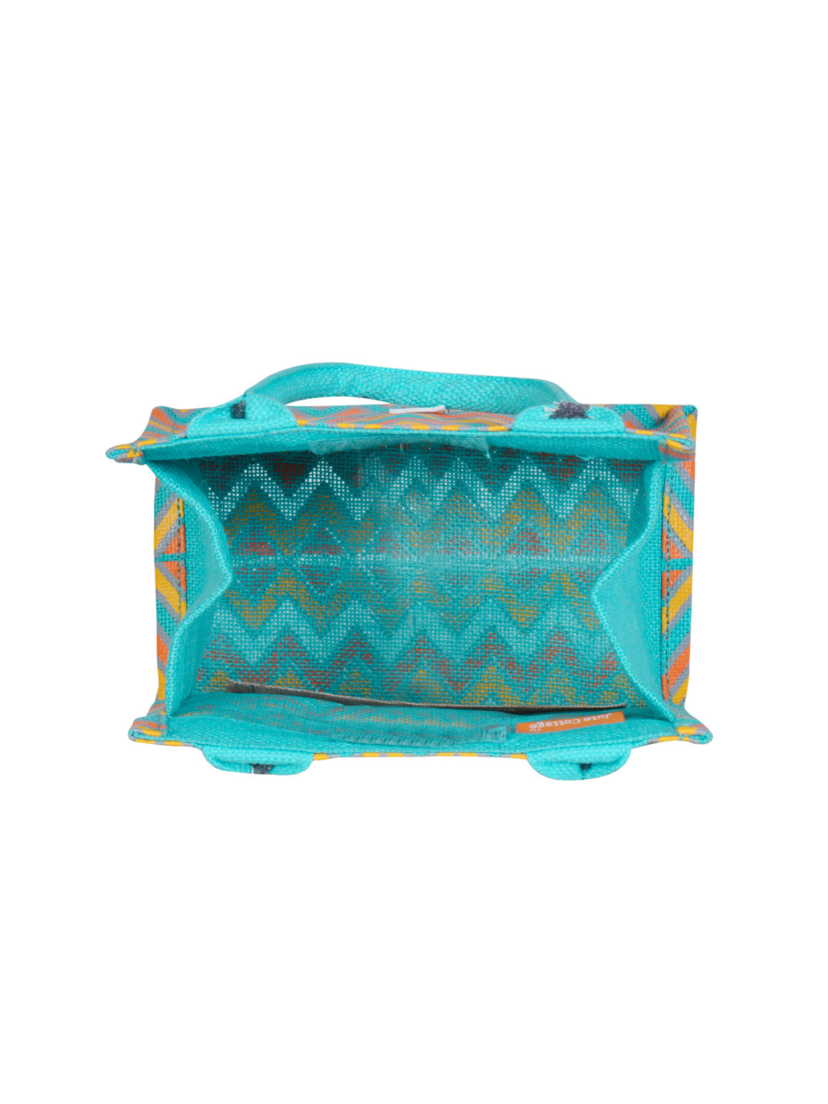 9 X 8 X 6 - ZIGZAG MULTICOLOUR (B-156-TURQUOISE BLUE)