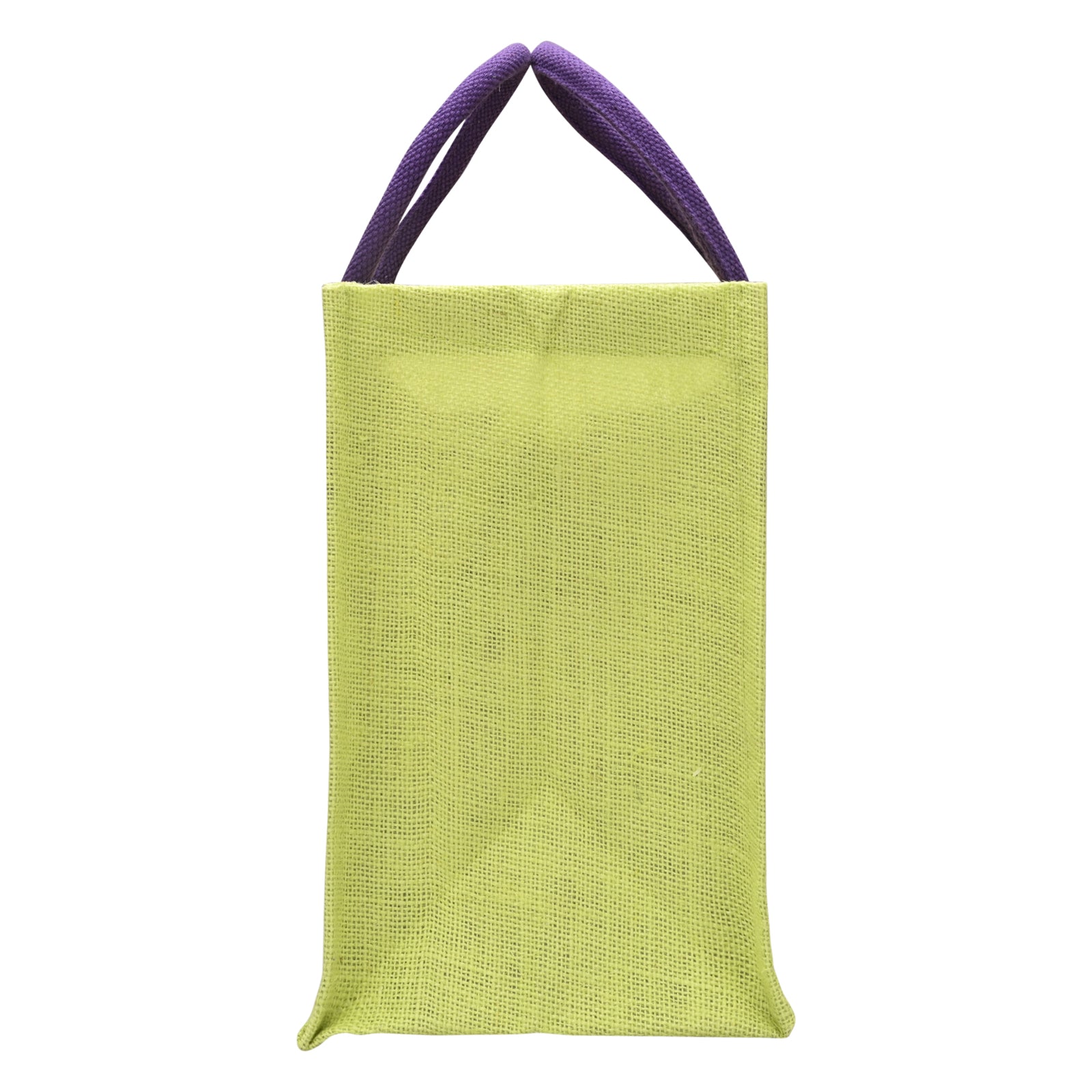 JUTE COTTAGE POLKA DOT ZIPPER LUNCH BAG, SUSTAINABLE, ECO-FRIENDLY, 100% GENUINE JUTE, STYLISH (GREEN 12X12X7)
