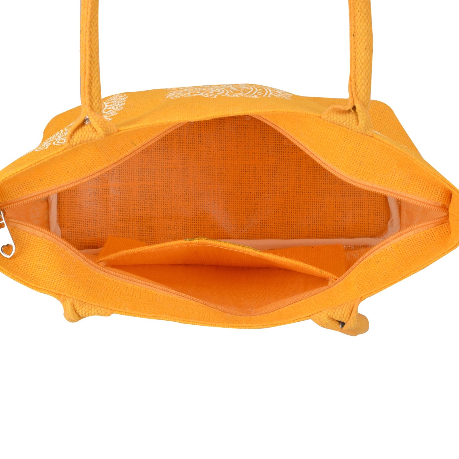MANGO PRINT JUTE BAG (D-213-YELLOW)