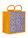 Jute Cottage Mughal Print Zipper Lunch Bag
