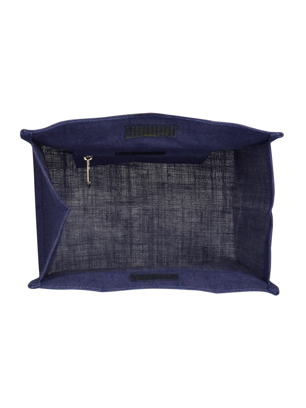 JUTE COTTAGE BIG EYELET LUNCH BAG SUSTAINABLE, ECO-FRIENDLY, 100% GENUINE, STYLISH JUTE BAG (NAVY BLUE 14X12X8)