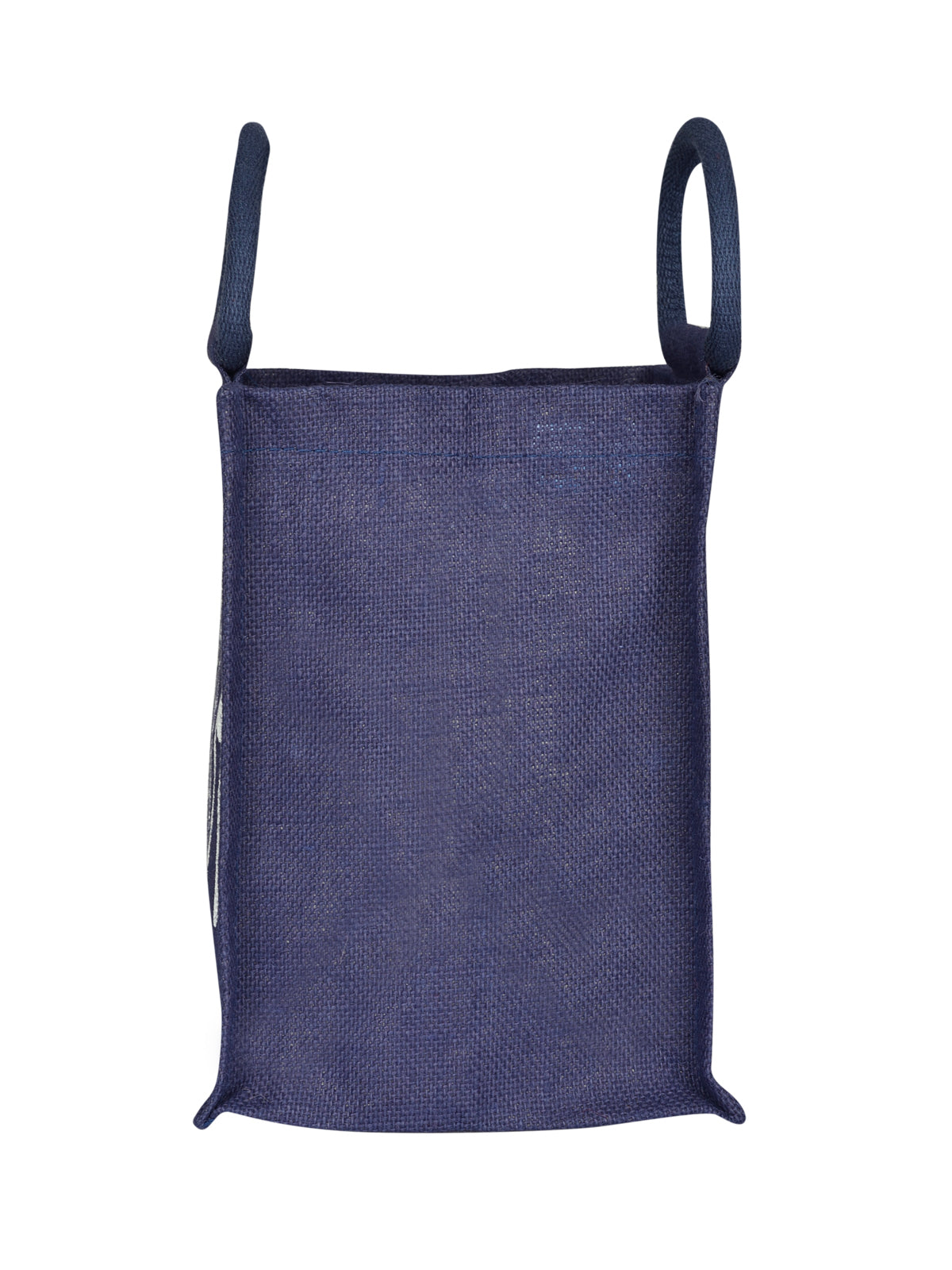 10 X 10 X 7 - SPOON & FORK PRINT LUNCH BAG ZIPPER (B-184-NAVY BLUE)