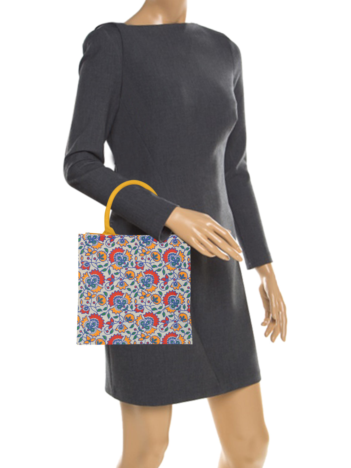 JUCO 12X12 PRINT 4 COLOUR ZIPPER WITH BASE (B-140-YELLOW)