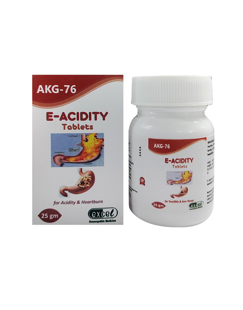 Acidity Tab Excel AKG 76 E-Acidity Tablet - 25 gms - Swadesii