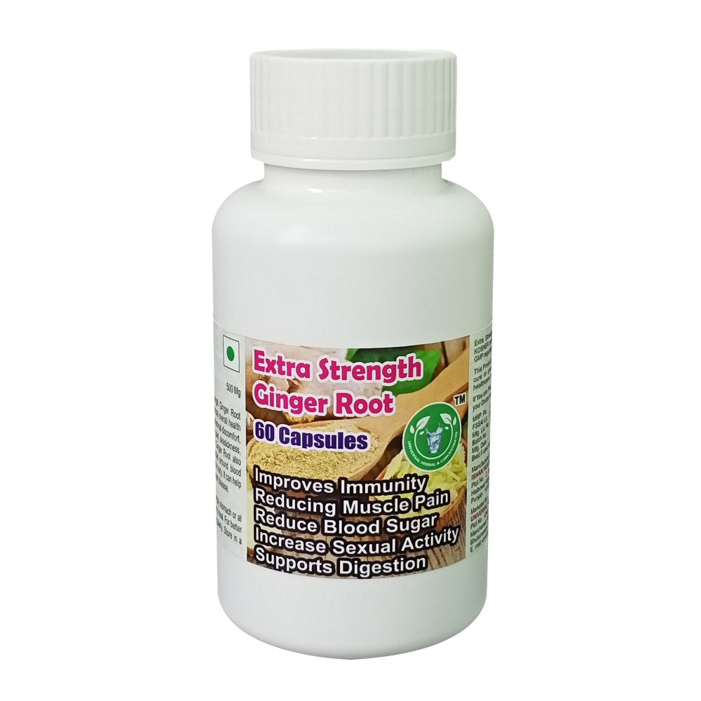 Universal Herbal & Concentrates Extra Strength Ginger Root Capsules