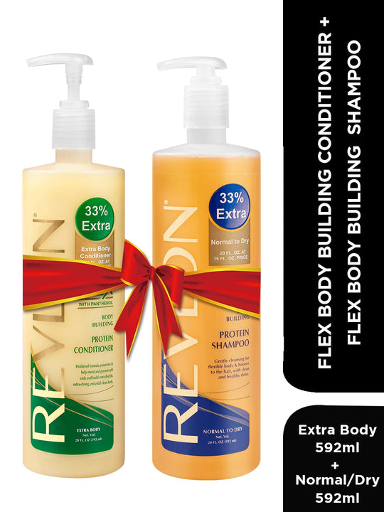 REVLON FLEX BODY BUILDING CONDITIONER EXTRA BODY + FLEX BODY
