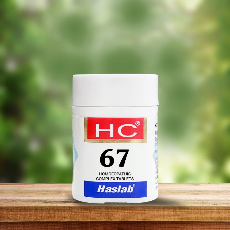 Haslab Homeopathy HC 67 Homolax Tablets - 20 tabs - Swadesii