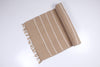 Shramdaan Handwoven Jute Runner with White Stripes